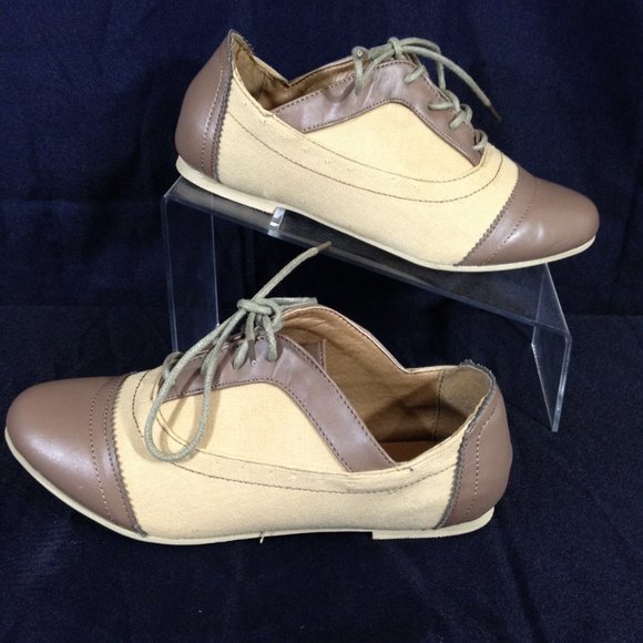 Shoes of Soul-Final Price- Cap & Toe  Brown /Tan Oxfords Sz 8 NEW - Picture 2 of 10